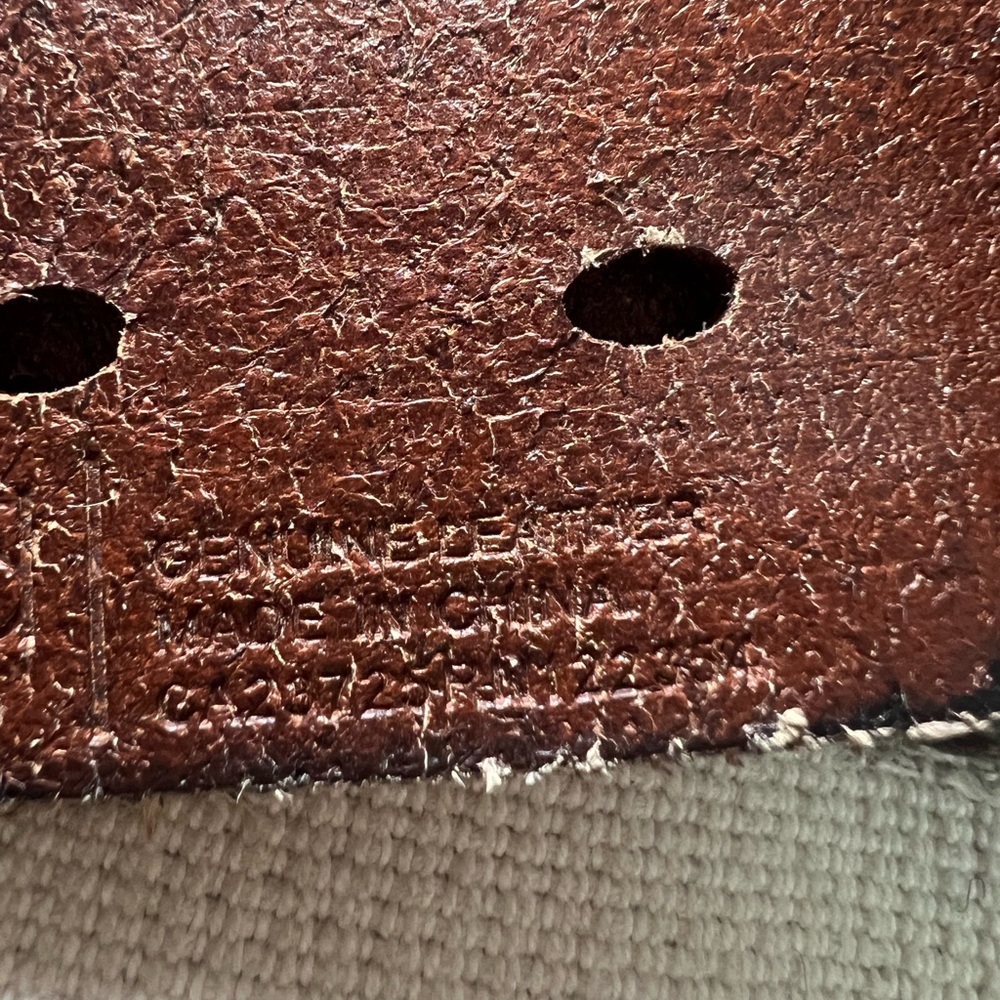 Wilfred Aritzia Leather Belt Size S Cognac Brown Minimalist Classic - Picture 6 of 6